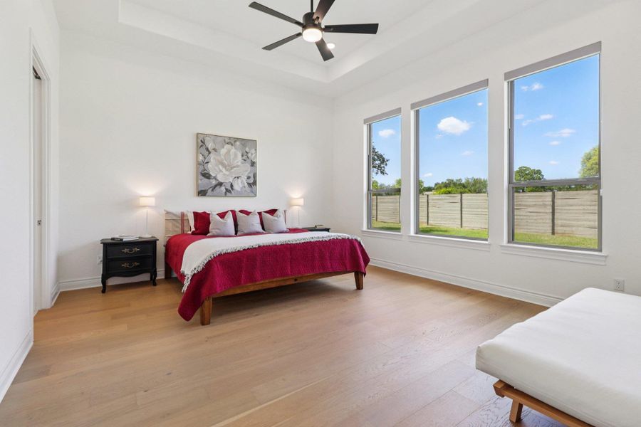 Furnished interior view inside a new home in Wolf Ranch West Bend - 70', Georgetown (Image 32).