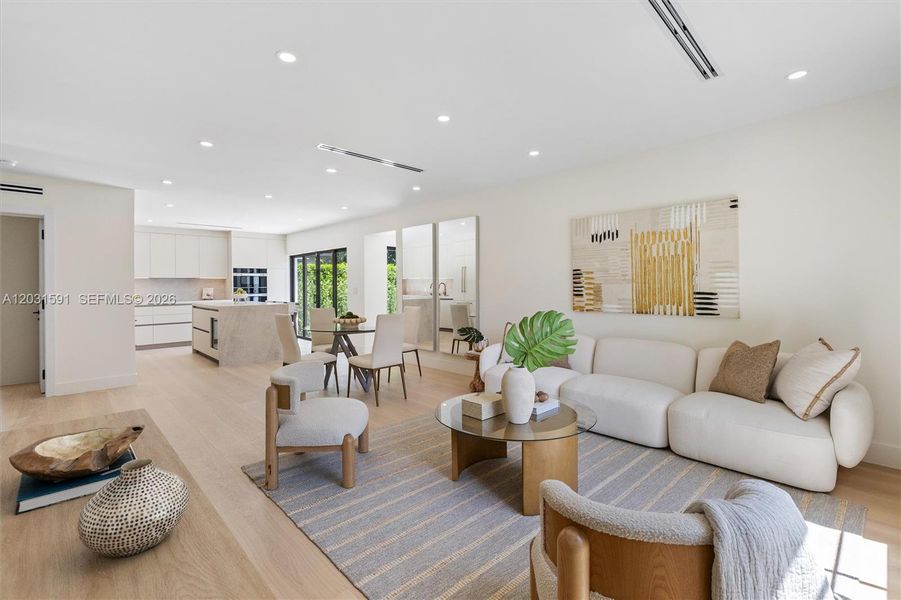 Furnished interior view inside a new home in , Coral Gables (Image 9). Furnished interior view inside a new home in , Coral Gables (Image 9).
