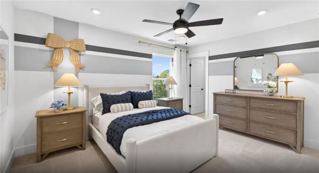 Furnished interior view inside a new home in Riversprings, Dacula (Image 10).