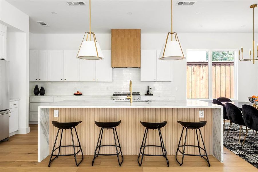 Furnished interior view inside a new home in , Dallas (Image 3).