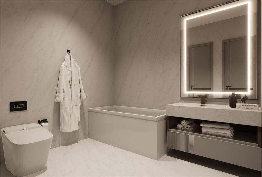 Furnished interior view inside a new home in , Atlanta (Image 6).