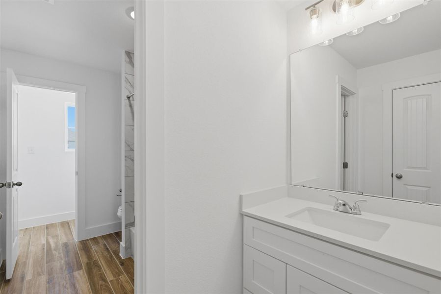 Furnished interior view inside a new home in Enclave at Cele, Pflugerville (Image 14).