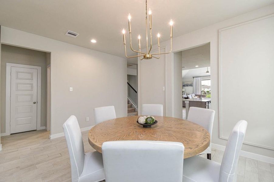 Furnished interior view inside a new home in Oakwood, Tomball (Image 24).