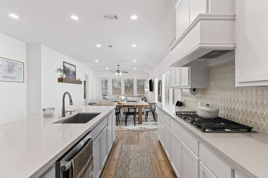 Furnished interior view inside a new home in Parkside On The River 45', Georgetown (Image 11).