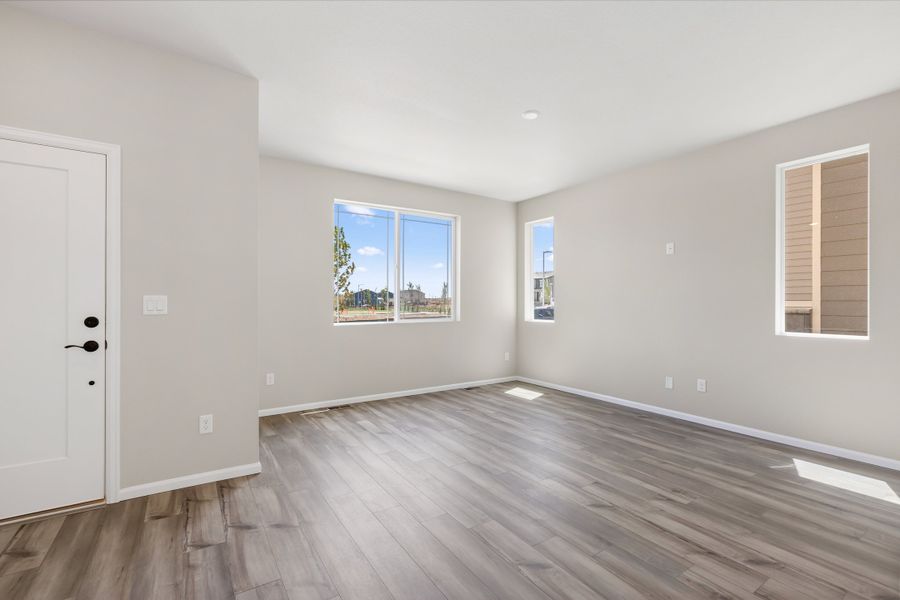 Spacious, unfurnished interior of a new home in Windler, Aurora (Image 11). Spacious, unfurnished interior of a new home in Windler, Aurora (Image 11).