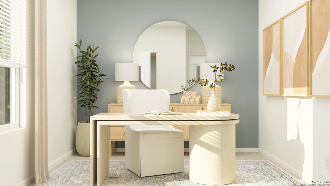 Furnished interior view inside a new home in Kyndwood, New Braunfels (Image 16). Furnished interior view inside a new home in Kyndwood, New Braunfels (Image 16).