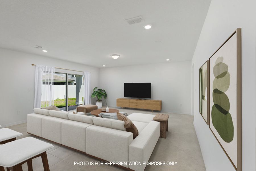 Furnished interior view inside a new home in Wells Landing, Jacksonville (Image 9).