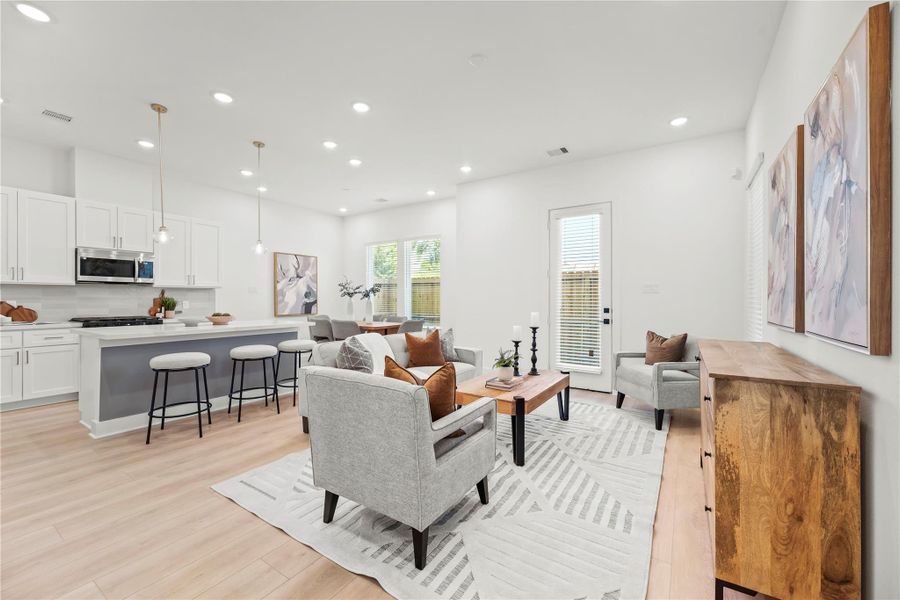 Furnished interior view inside a new home in , Houston (Image 13).
