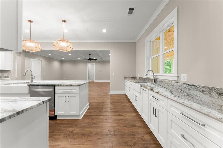 Furnished interior view inside a new home in , Cleveland (Image 10).