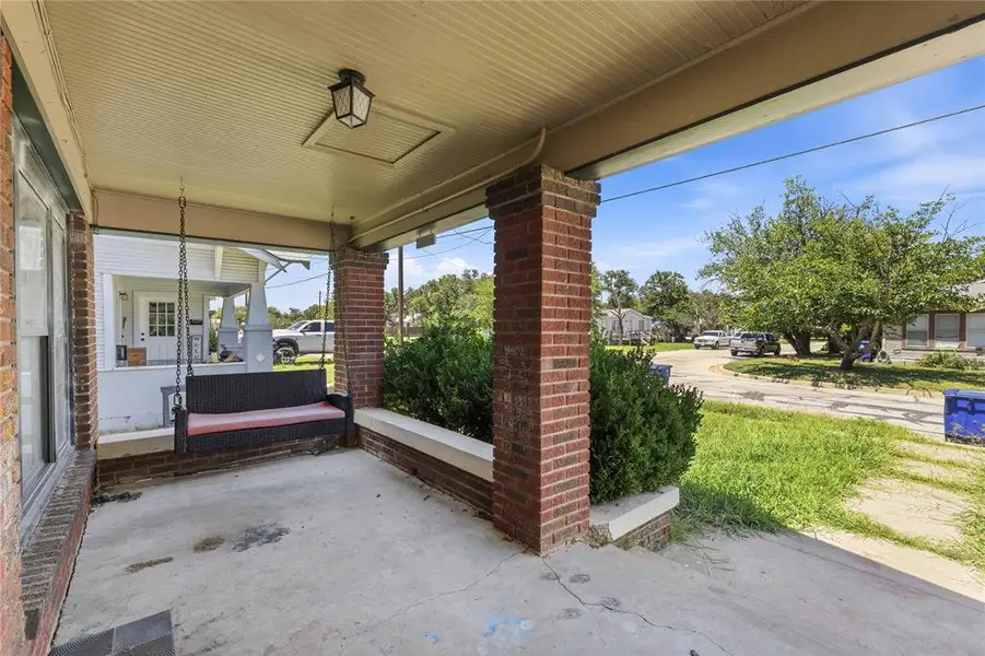 Exterior details and patio area of a home in , Brownwood (Image 24). Exterior details and patio area of a home in , Brownwood (Image 24).