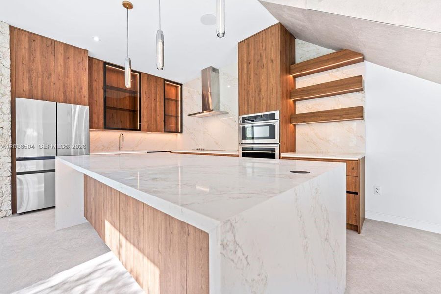 Furnished interior view inside a new home in , Miami (Image 9).