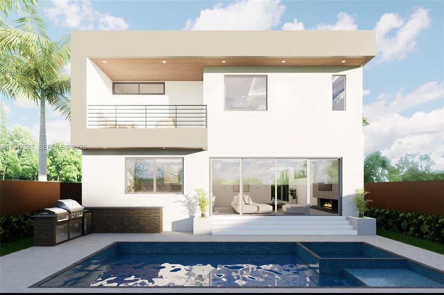 Exterior details and patio area of a home in , Fort Lauderdale (Image 3).