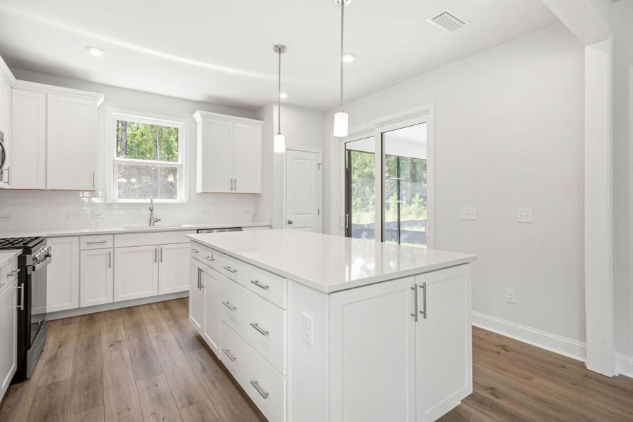 Kitchen with Oversized Island
