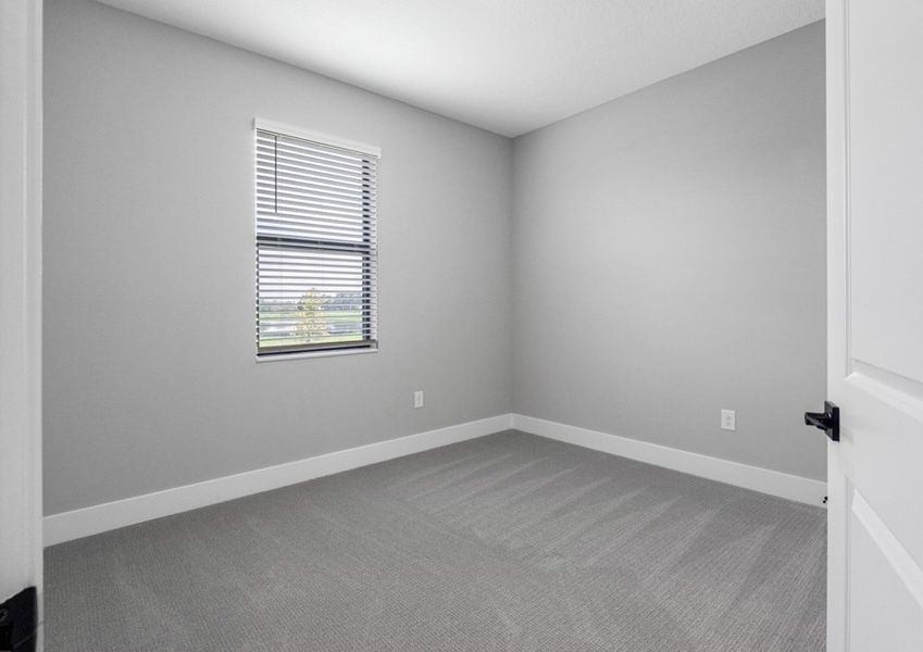 Each bedroom includes carpet, a closet and bright, open windows