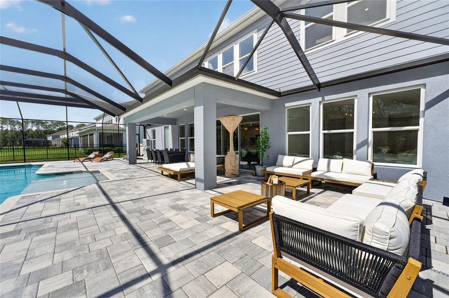 Exterior details and patio area of a home in , Wesley Chapel (Image 24). Exterior details and patio area of a home in , Wesley Chapel (Image 24).