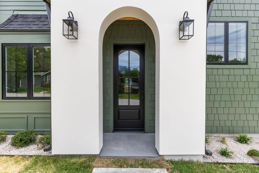 Exterior details and patio area of a home in , Austin (Image 3).