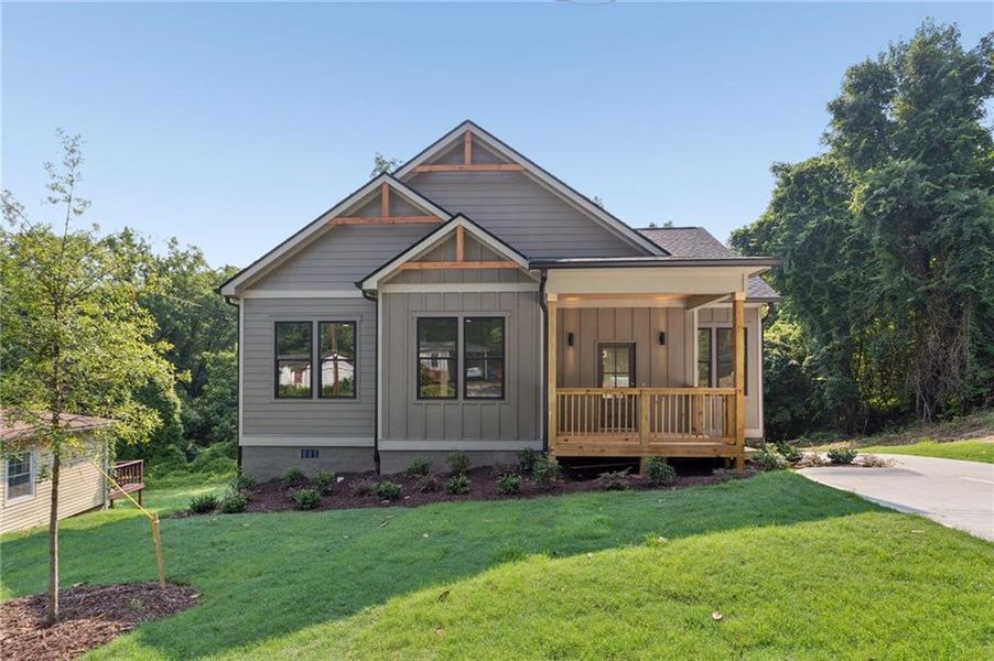 Front exterior of a new home in , Atlanta, GA, highlighting curb appeal (Image 2).