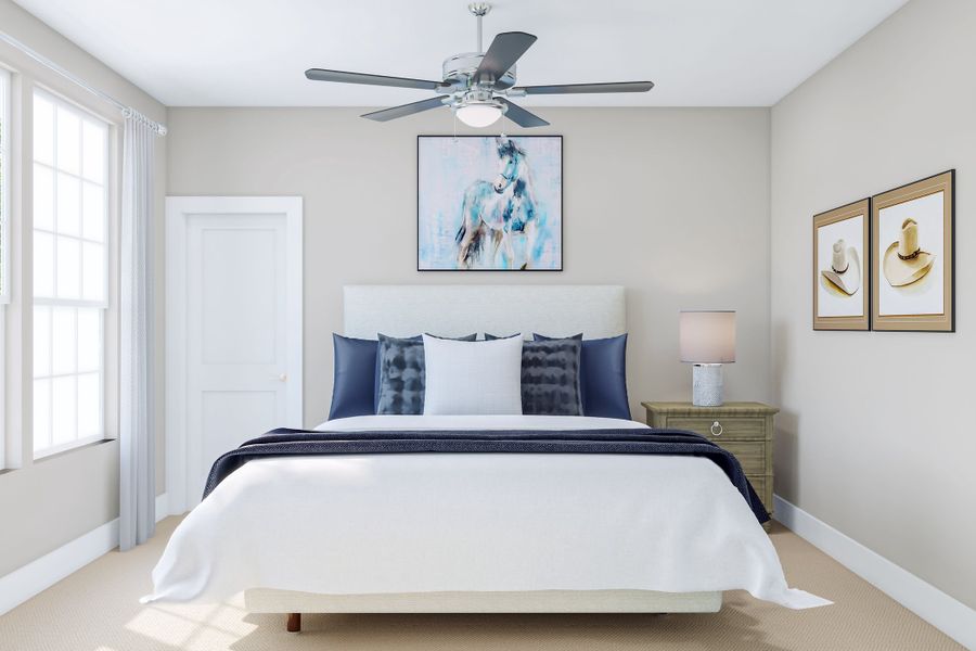 Representative furnished interior of a home built from the Trieste by Tri Pointe Homes in Dunham Pointe, Cypress (Image 16).