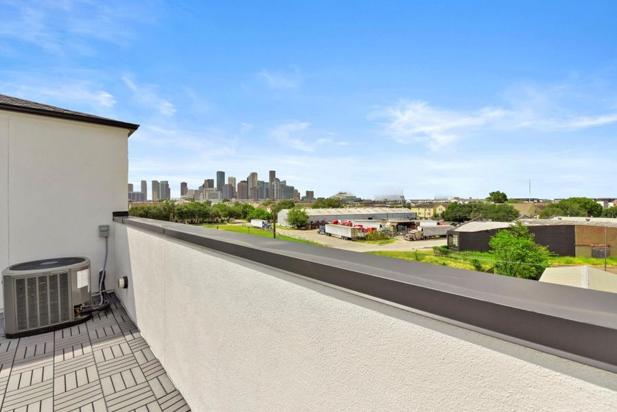 Exterior details and patio area of a home in , Houston (Image 3).