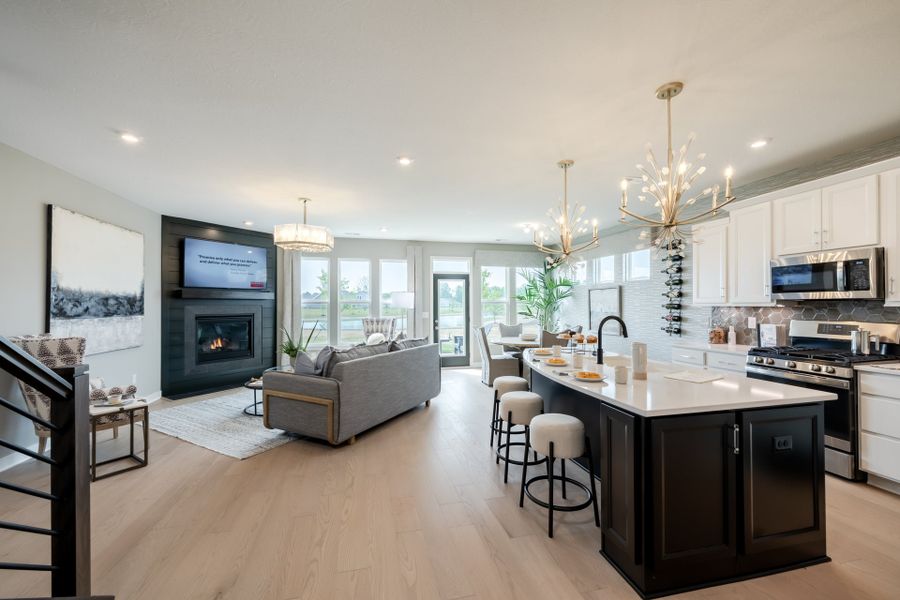 Representative furnished interior of a home built from the Amelia by Fischer Homes in Easton Park, Dallas (Image 39).
