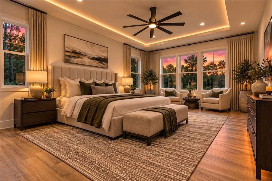 Furnished interior view inside a new home in , Covington (Image 10).