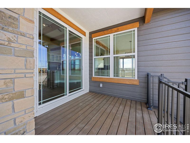 Exterior details and patio area of a home in , Milliken (Image 1).
