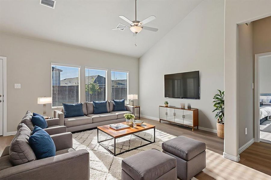 Furnished interior view inside a new home in Lakehaven - Signature Series, Farmersville (Image 9). Furnished interior view inside a new home in Lakehaven - Signature Series, Farmersville (Image 9).