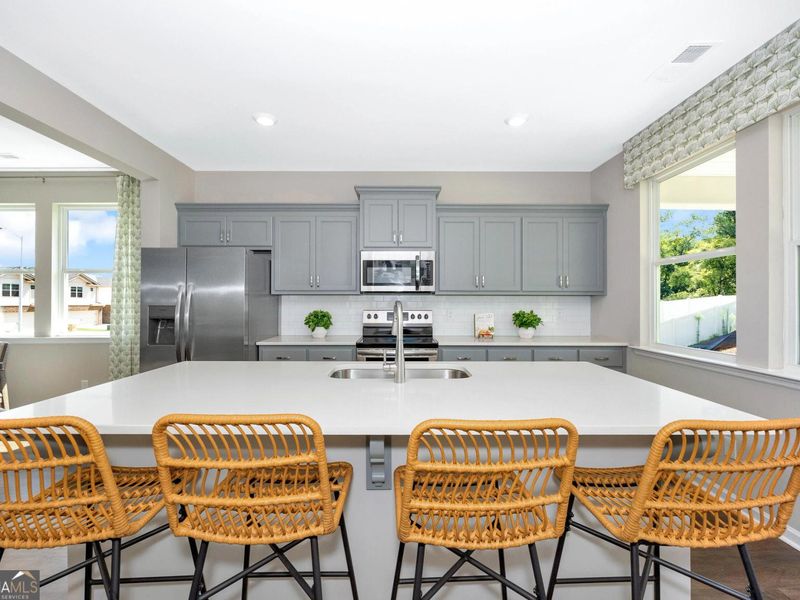 Furnished interior view inside a new home in Ivy Glen, Perry (Image 5). Furnished interior view inside a new home in Ivy Glen, Perry (Image 5).