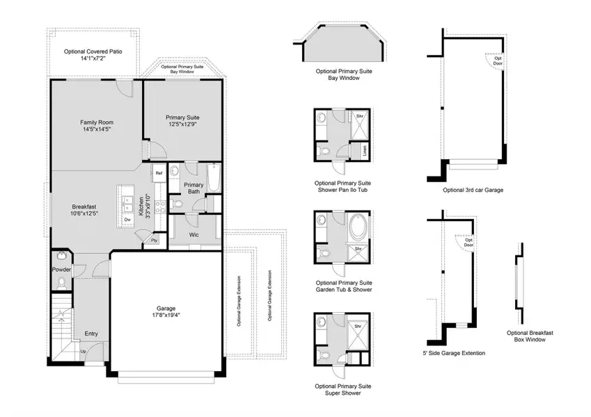 2D floor plan layout of this home in Bammel Oaks, Houston, TX (Image 3).