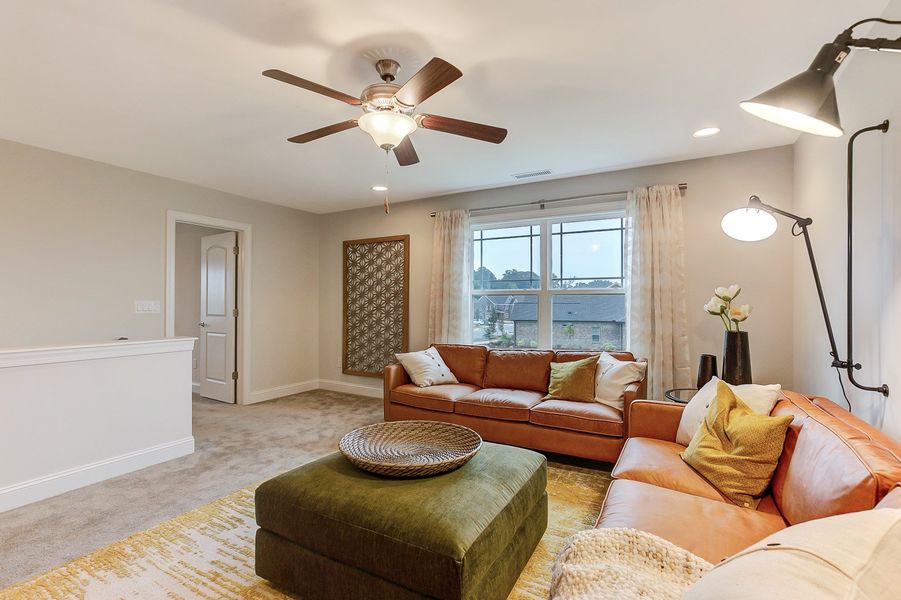 Representative furnished interior of a home built from the Ashton by Keystone Homes NC in Weybridge, Burlington (Image 57).