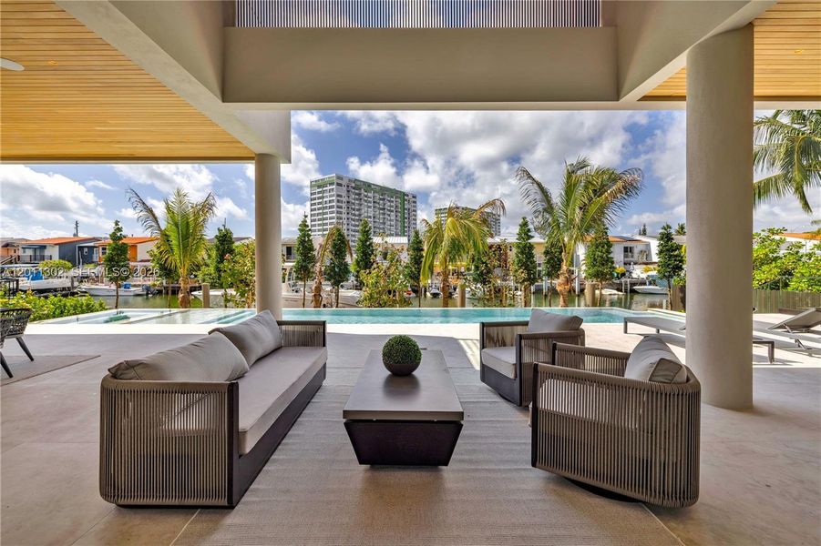 Exterior details and patio area of a home in , North Miami (Image 35).