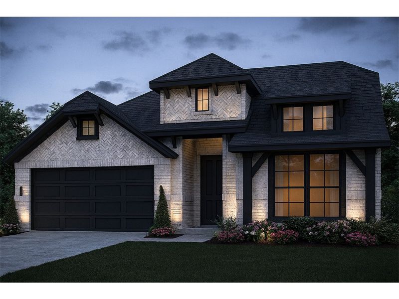 Representative exterior photo of a completed home built from the Augusta by John Houston Homes in BridgeWater - Phase 1, Midlothian, TX (Image 2).