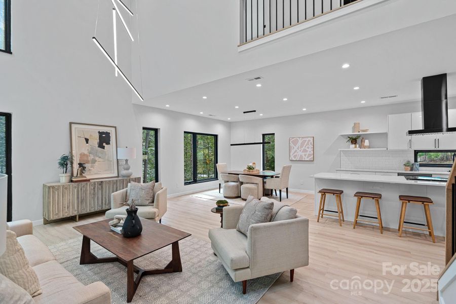 Furnished interior view inside a new home in , Charlotte (Image 10).