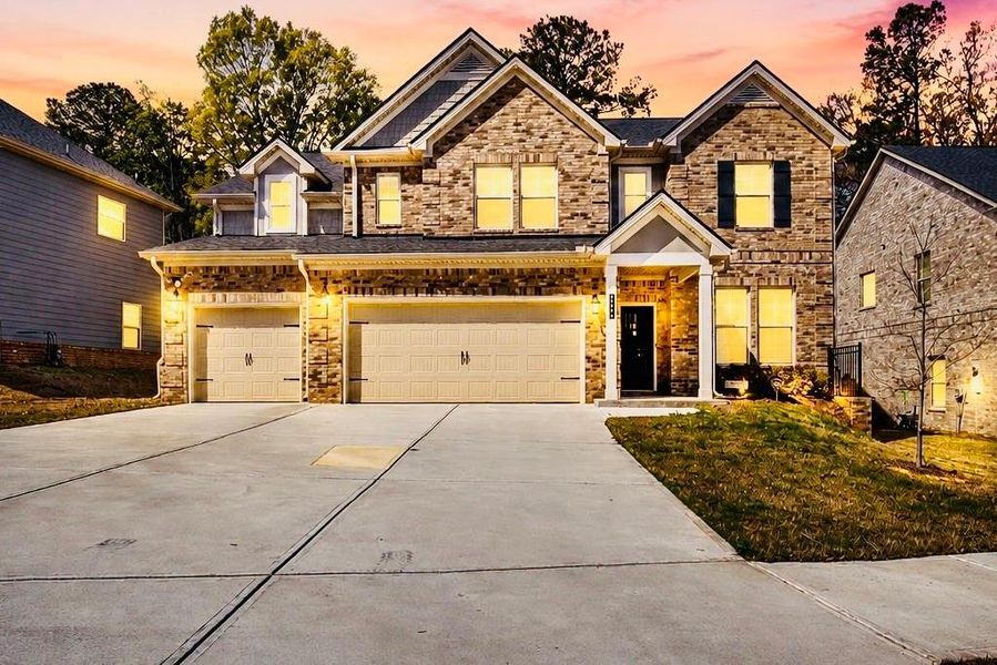 Front exterior of a new home in , Atlanta, GA, highlighting curb appeal (Image 2).