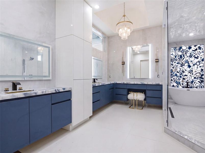 Furnished interior view inside a new home in , Southlake (Image 4).