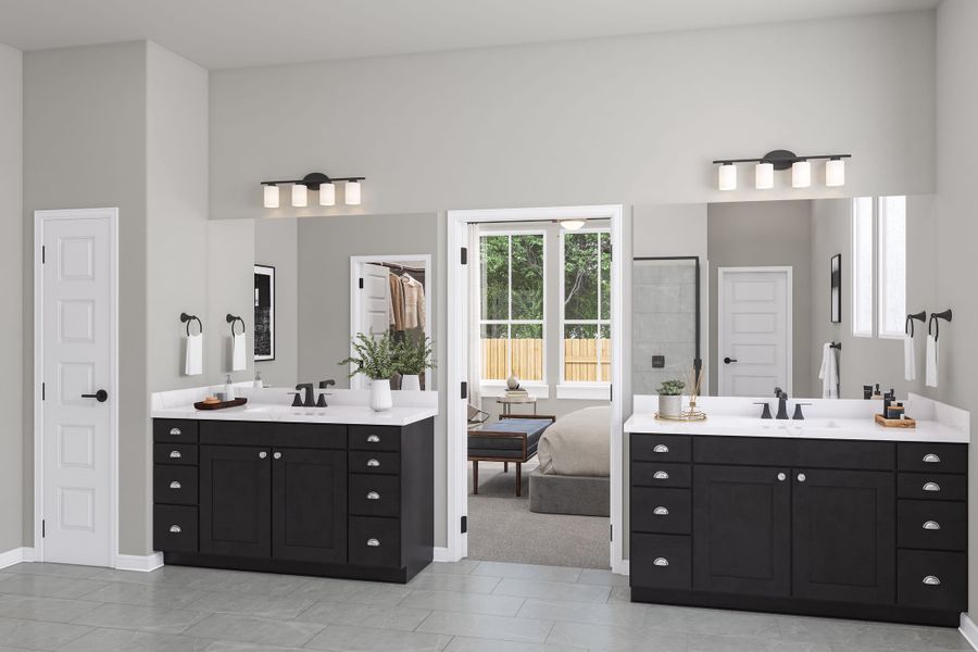 Representative furnished interior of a home built from the Rosedale by Tri Pointe Homes in Lariat, Liberty Hill (Image 17).