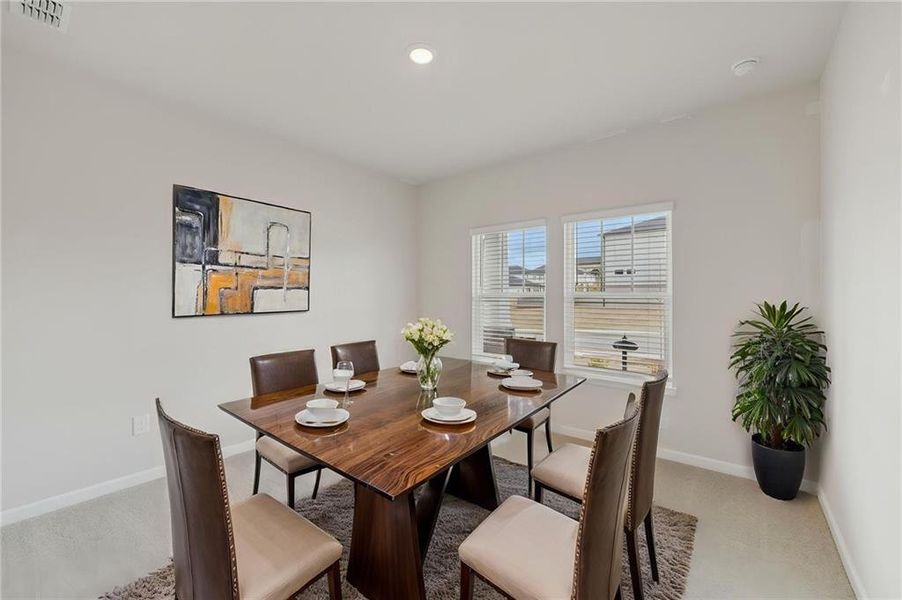 Furnished interior view inside a new home in Parkside at Grayson, Grayson (Image 20).