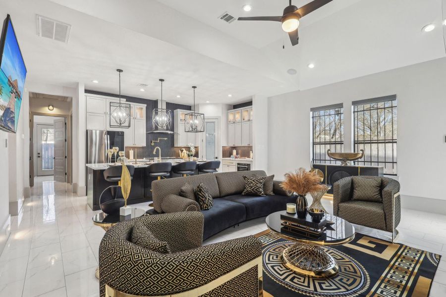 Furnished interior view inside a new home in , Houston (Image 3).