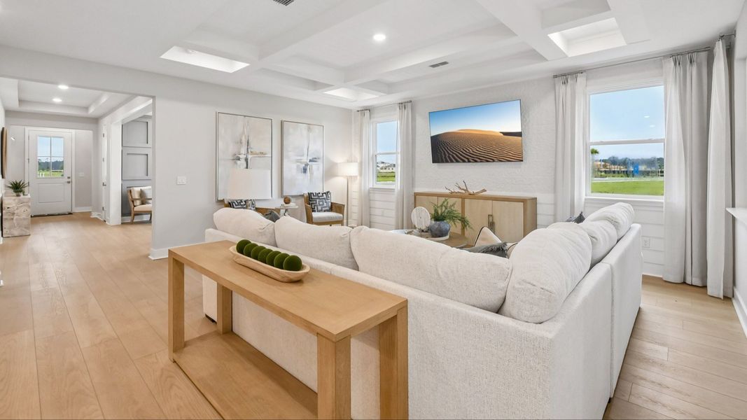 Representative furnished interior of a home built from the Marigold by DRB Homes in Ardisia Park, New Smyrna Beach (Image 18).