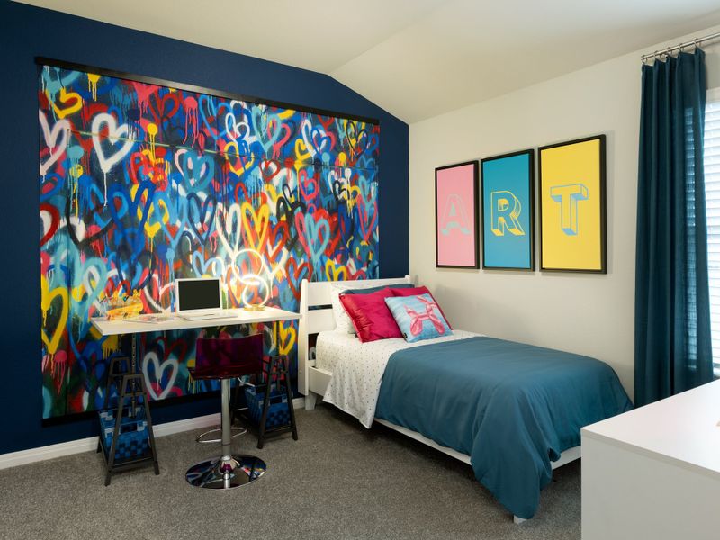 Furnished interior view inside a new home in Lexington Parke, Del Valle (Image 9).