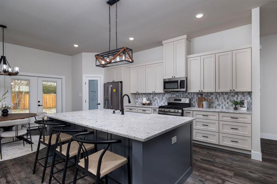 Furnished interior view inside a new home in , River Oaks (Image 14).