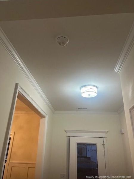 Note crown molding throughout main floor