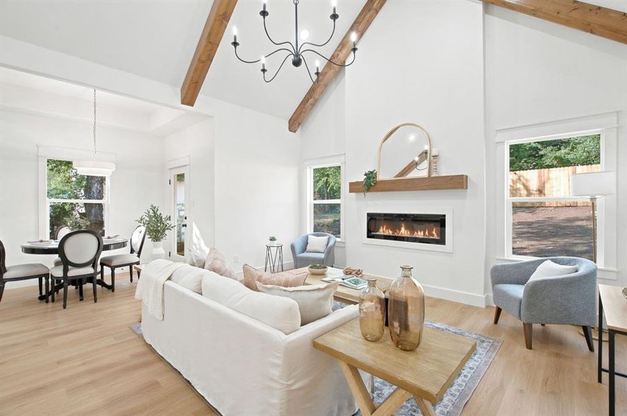 Furnished interior view inside a new home in , Fort Worth (Image 11).