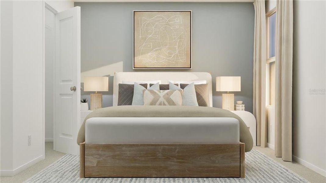 Furnished interior view inside a new home in Crosswinds, Haines City (Image 12).