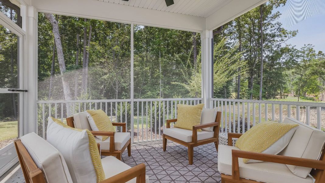 Furnished interior view inside a new home in Sidney Creek Single Family, Zebulon (Image 19).
