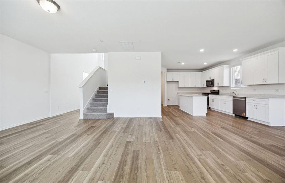 Open concept throughout main living areas