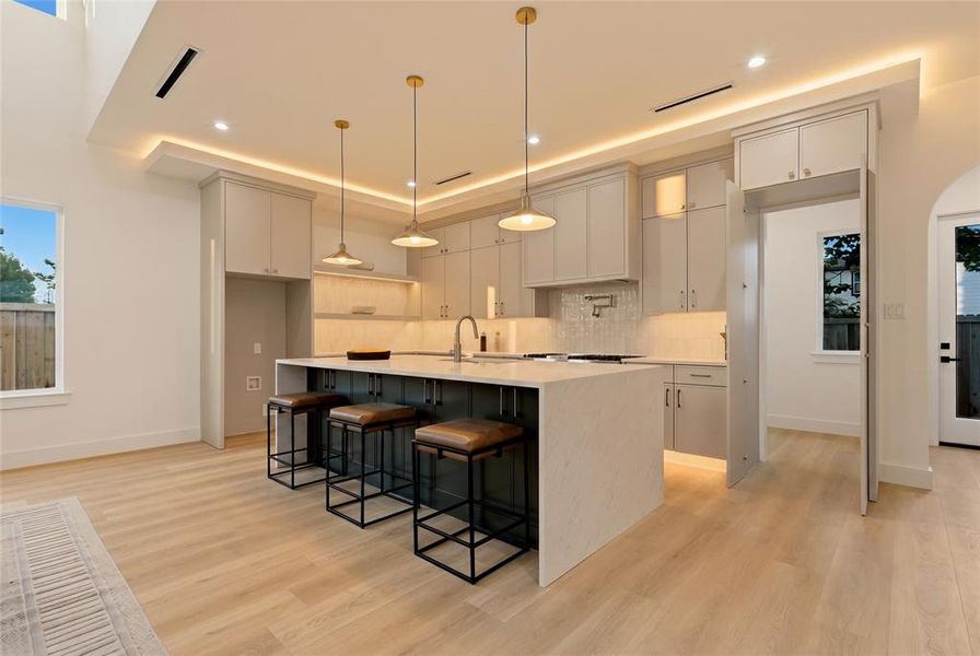 Furnished interior view inside a new home in , Dallas (Image 17). Furnished interior view inside a new home in , Dallas (Image 17).