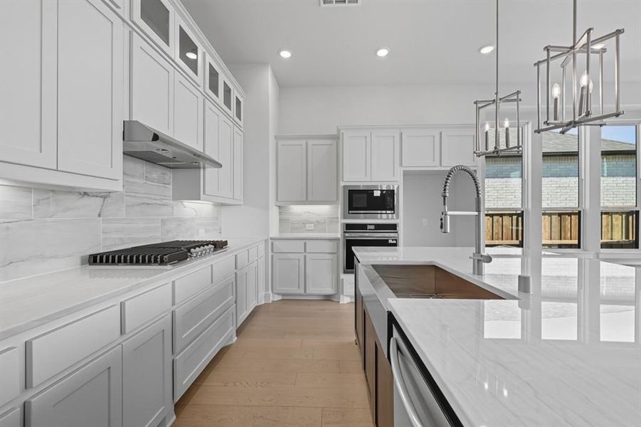 Furnished interior view inside a new home in Trinity Falls, McKinney (Image 10).