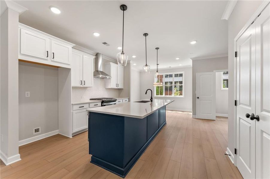 Furnished interior view inside a new home in Townes at South Main, Kennesaw (Image 9).