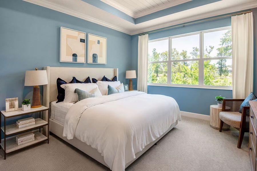 Representative furnished interior of a home built from the Hampton II by Park Square Residential in The Sanctuary at Seaire, Parrish (Image 11).